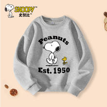 SNOOPY 史努比 男童卫衣春秋款2025新款男大童上衣薄款儿童春装男孩打底衫