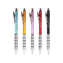派通（Pentel）PG1015C自动铅笔 0.5mm全金属杆可伸缩笔尖低重心活动铅笔工程师绘图设计笔 金色单支装