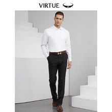 富绅 Virtue 白衬衫男短袖 短袖白色平纹00CC210SM-1券后45元