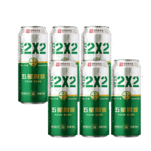 需入会：双合盛五星原浆啤酒 9°P双菌双罐发酵北京老字号 双菌双罐 500ml*6罐19.9元（店铺会员价）
