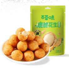 百草味脆脆花生70g 鱼皮花生藤椒风味2.9元+6元运费