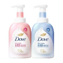 多芬浓密樱花甜香沐浴泡泡400ml+清甜奶香400ml沐浴露