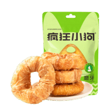 疯狂小狗宠物狗狗零食磨牙棒牛皮卷中大型幼犬成犬 大号甜甜圈80g*333.9元 (月销1w+)