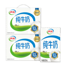 伊利纯牛奶 优质乳蛋白 礼盒装 5月份 250ml*18盒/箱*2箱109.8元 (满59减20,券后省20,月销2000+)