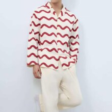 有棵树 男士7A100%新疆棉家居服套装59.95元、包邮