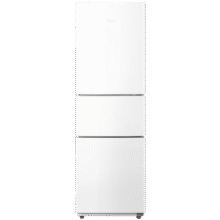 美的（Midea）213升三门三温白色租房宿舍家用客厅小型电冰箱节能省电低音安静运行MR-223TE【国家补贴】999元 (月销1w+)