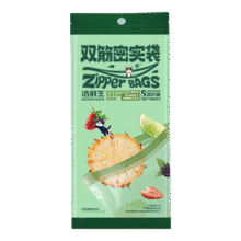 洁鲜生多功能收纳袋分装袋清洁冰箱收纳双筋啪嗒储物防潮辅食零食自封袋 小号20只【可装食物蔬果】5.9元