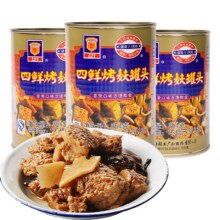 梅林（MALING）四鲜烤麸罐头 中华老字号 素食凉菜家常私房菜肴方便菜素面筋 四鲜烤麸354g/罐