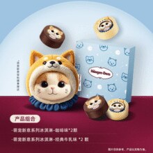 中秋好礼！Haagen-Dazs × 蓝挚 哈根达斯 萌宠新意冰淇淋月饼（纸质兑换券）￥187.60 7.0折