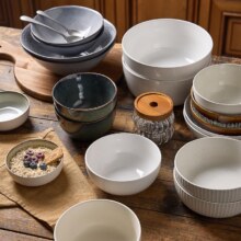 北欧碗家用特别好看的陶瓷碗3.42元