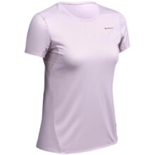 迪卡侬（DECATHLON）速干T恤男女运动户外健身宽松快干吸汗跑步短袖QUMM MH100 女款-薰衣紫 S34.11元