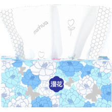 漫花山茶花400张大包抽纸纸巾大尺寸餐巾纸面巾纸家用卫生纸抽纸 山茶花抽纸 5层 400张*6包9.9元 (月销1000+)