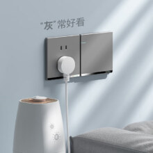 政府补贴，首购礼金，plus：国际电工空白面板开关插座家用超薄开关薄款墙壁暗装电源插座一开五孔双控 一开单控-超簿1.03元（需领券）