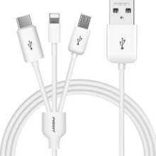 品胜三合一数据线适用iPhone6苹果13充电线器手机一拖三type-c安卓快充7冲电多功能车载多头二合一多用三头5a15元 (券后省3)