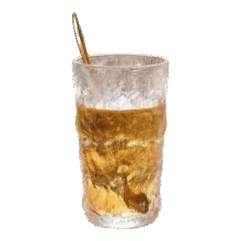 冰川纹玻璃杯高颜值日式水杯冰川高杯300ml1只1元包邮