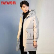 YAYA 鸭鸭 男士中长款连帽羽绒服 DSB07B0220-1新低159元包邮