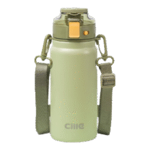 希乐 保温杯316不锈钢 双饮弹跳杯 森林绿600ml31.89元（需领券）