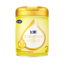 飞鹤飞帆较大婴儿配方奶粉（6-12月龄）2段奶粉 2段 900g 1罐165元 (每满165减60,满208减60)