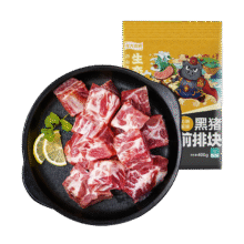 龙大 黑猪排骨800g*4件79元（合19.75元/件）