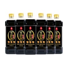 莲花0添加生抽红烧酱油1L×6瓶27.27元（需领券），返超市赠金6元
