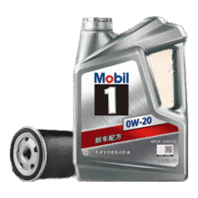 美孚（Mobil）京东养车 银美孚两次小保养卡 美孚1号 0W-20 SP 4L 12个月可用256.9元，合128.45元/次保养（返100元京豆后）