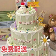 卡卡米苏蛋糕 『三层推荐』牛奶奶油“10+8+6英寸”生日派对,公司庆典宴235元