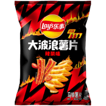 乐事（Lay's）大波浪薯片 辣味系列 辣条味 70g 新品上市5.8元（合2.9元/件）