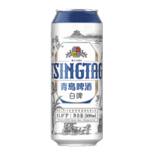 青岛啤酒（TsingTao）新款白啤11度500ml*12罐（2020版）听装整箱 500mL 12罐69元 (送赠品,券后省20)