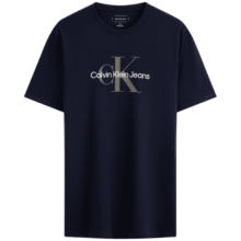 Calvin KleinJeans夏季男女情侣潮流多色休闲ck印花纯棉短袖针织T恤40EM28 CEF-藏青 S419元 (券后省30)