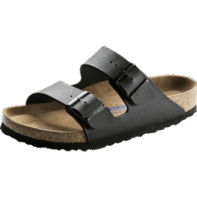 BIRKENSTOCK勃肯德国进口男女款软底经典舒适软木Arizona双扣拖鞋 女款黑色0551253 38