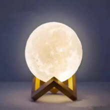 3D月球灯创意小夜灯卧室床头灯网红月亮小夜灯睡眠卧室床头台灯光 3D月球灯2个装【送电池】1.9元（合0.95元/件）