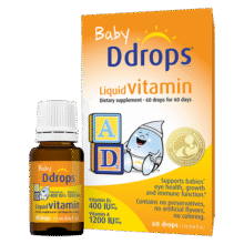 Ddrops滴卓思旗舰店 婴儿ad滴剂婴幼儿维生素d3钙吸收0-1岁新生敏宝vd3 【出生-1岁】婴儿AD滴剂