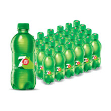 PLUS会员、微信小程序：七喜 百事可乐 七喜7up 柠檬味 汽水 300ml*24瓶 百事出品 整箱14.76元包邮（需凑单）