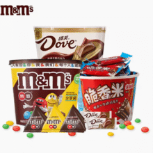 Dove 德芙 mm豆/巧克力/脆香米组合 3桶装￥45.91 0.9折 比上一次爆料降低 ￥3.99