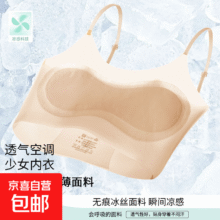 夏季发育期粉底液内衣超薄凉感透气舒适运动定型初高中生少女文胸 备注自选颜色【两件装】 XL 【适合80-100斤】12.95元（需领券）