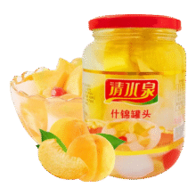 清水泉什锦罐头510g 1瓶 什锦4.9元（合2.9元/件）