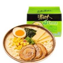 统一  汤达人 日式豚骨拉面 125g*5袋￥11.45 5.5折 比上一次爆料降低 ￥0.27