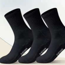 李宁制造商 袜子夏季毛巾底款运动袜 短筒5双 均码【黑色】4.9元（需领券）