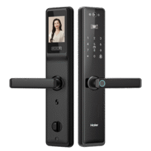 海尔（Haier）指纹锁智能门锁密码锁可视猫眼智能锁带监控摄像头HFH-16V-U1699元 (券后省50,月销8000+)