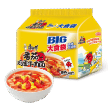 康师傅 大食袋系列 方便面 袋装 番茄鸡蛋 5袋6.67元