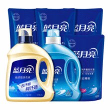 3.7元/斤！蓝月亮 深层洁净+运动型洗衣液 16斤￥59.90 3.7折