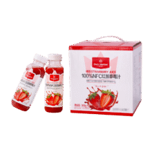 One's Member 一号会员店 100%NFC草莓汁 300g*9瓶 礼盒装36.85元/件 包邮（需买2件，多重优惠）