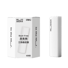 得力（deli）纽赛集屑三角橡皮擦 6块装/1盒1.8元（需领券）