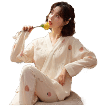 婧麒（JOYNCLEON）月子服春夏款孕妇哺乳睡衣产后外出棉纱布透气不闷 L Jyz179351129.9元