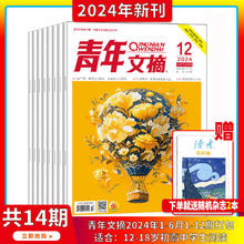 《青年文摘》（2024年上半年1-12期 送2本共14本）券后25.7元