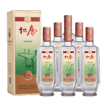 杜康经典浓香型白酒500ml*6瓶52度口粮酒纯粮食酒送礼 官方旗舰 52度 500mL 6瓶 整箱装379元 (每满378减150,券后省20)