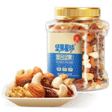 坚果星球 每日坚果炒货混合坚果果仁果干核桃扁桃仁腰果零食大礼包 【5种纯坚果仁】500g39.9元（需领券）