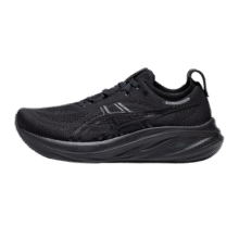 亚瑟士ASICS跑步鞋男鞋宽楦缓震透气运动鞋回弹跑鞋 GEL-NIMBUS 26 (2E) 黑色/黑色 39