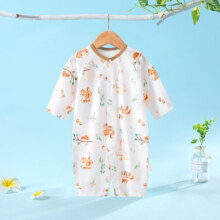 瑄妮薇夏装婴儿连体衣短袖服宝宝哈衣薄款空调服男女童哈衣千 蜜桃兔 73cm49元 (券后省20)