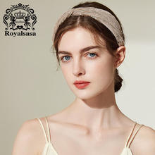 Royal sasa 皇家莎莎发箍女韩国宽边亮片头箍布艺发饰品头饰发卡子19.8元